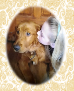 Golden Retriever - Buddy getting a kiss